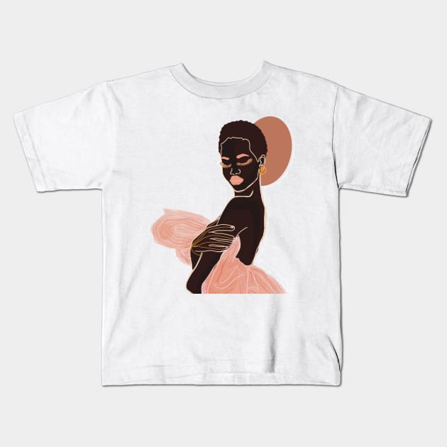 Pretty woman Kids T-Shirt by Brooke Danaher Art 